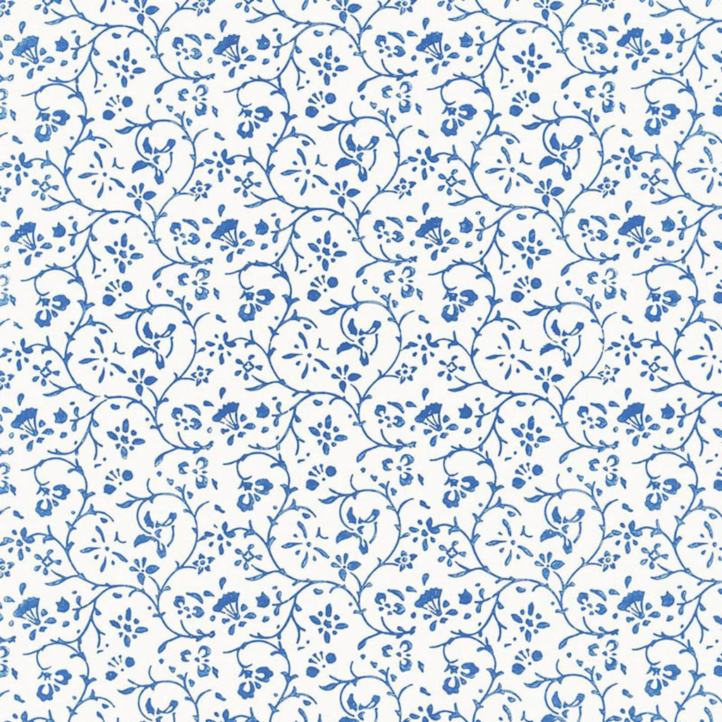 Schumacher Kyara Vine Delft Wallpaper by Schumacher