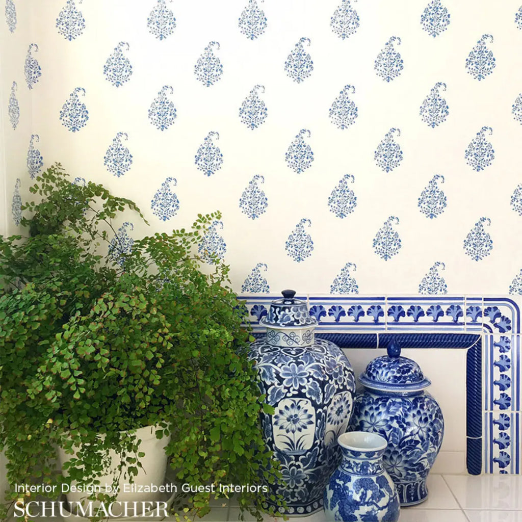 Kerala Paisley - Delft Wallpapers