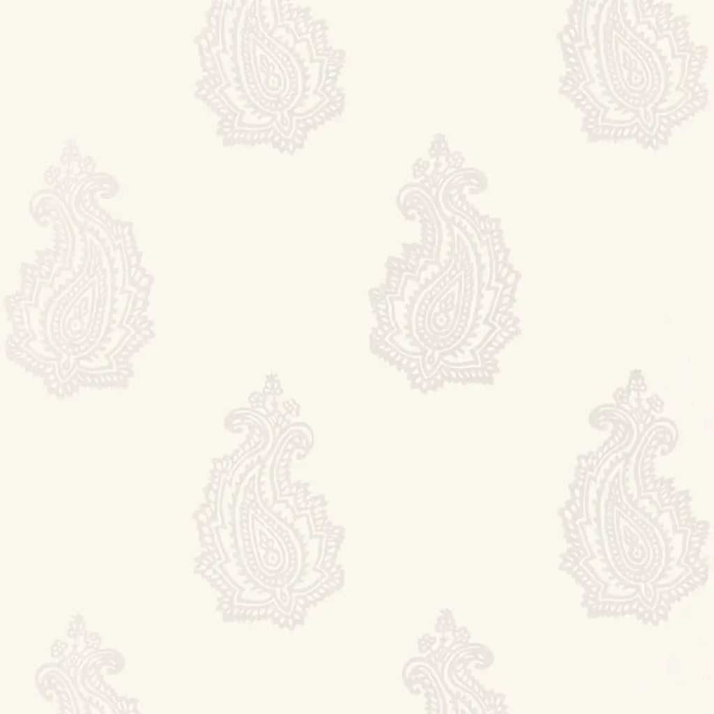 Madras Paisley - Oyster Wallpapers