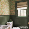 Rampura Water Blue Room Setting | Schumacher Wallpaper