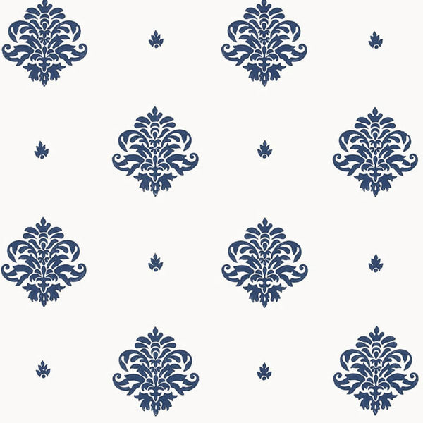 Mayla Damask - Ivory Wallcovering | Schumacher