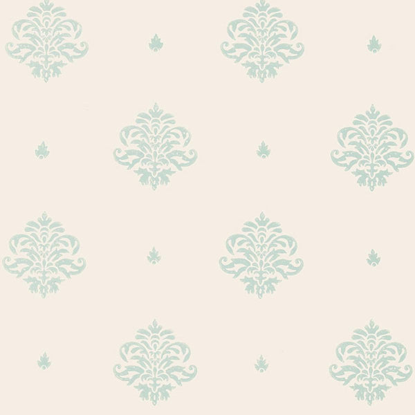 Mayla Damask - Ivory Wallcovering | Schumacher