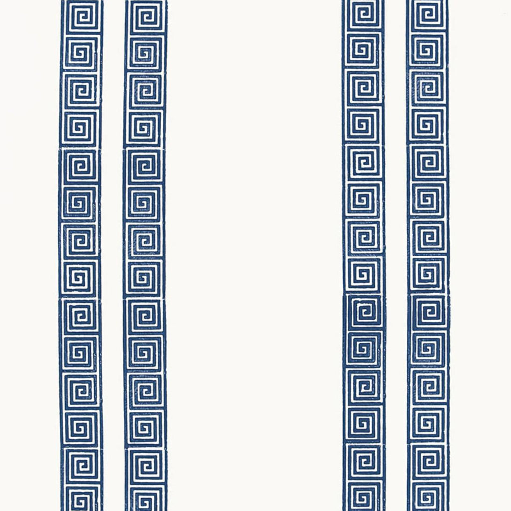 Greek Key Stripe Navy