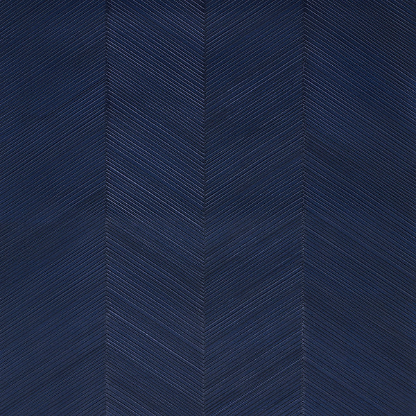 Chevron Texture, Midnight Blue Wallcoverings | Schumacher