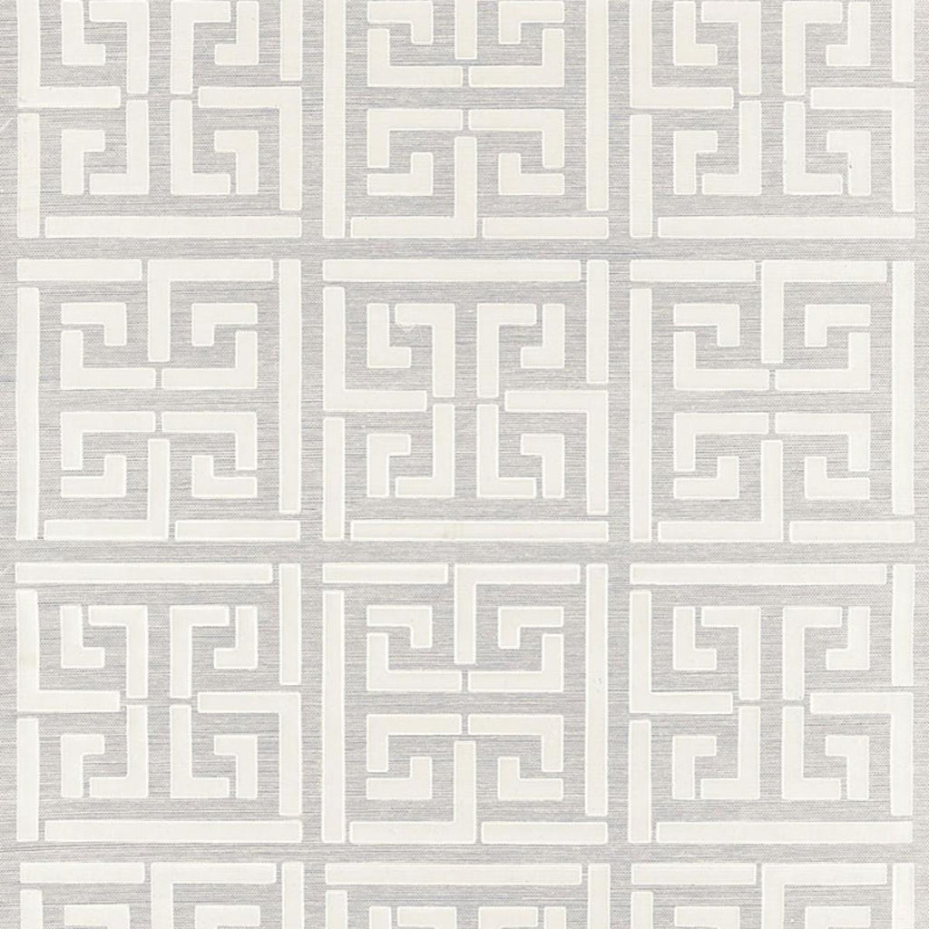 Greek Key Sisal Silver