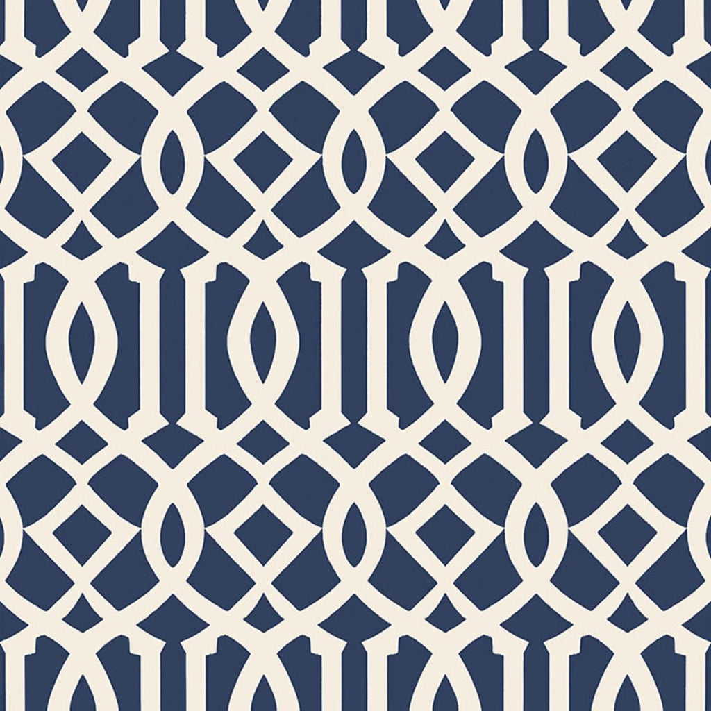 Imperial Trellis Ii Ivory / Navy