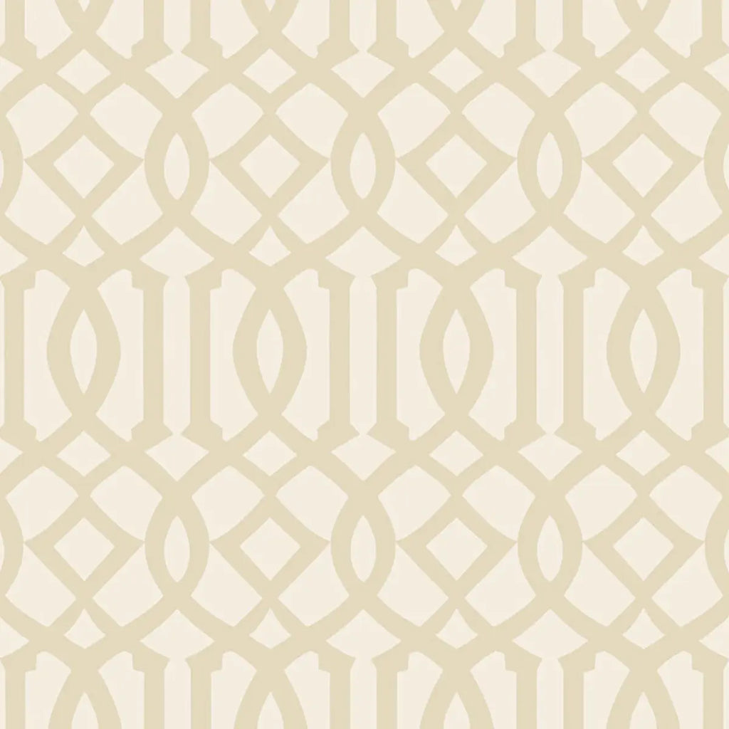 Imperial Trellis II - Sand / Ivory Wallpapers