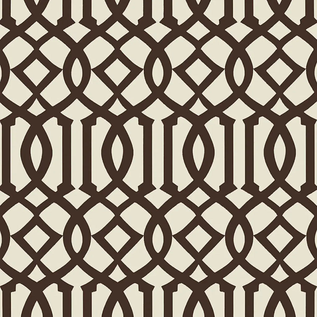Imperial Trellis II - Java / Cream Wallpapers