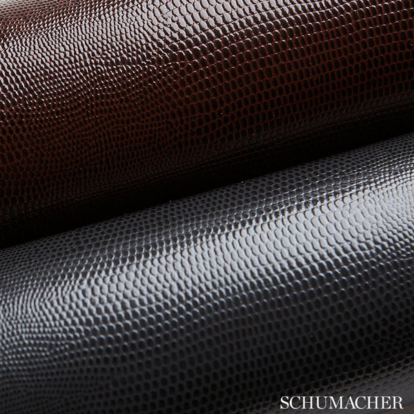 Lizard - Carbon Wallcovering | Schumacher