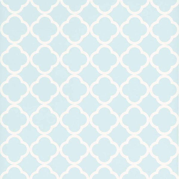 Morocco - Powder Blue Wallcovering | Schumacher