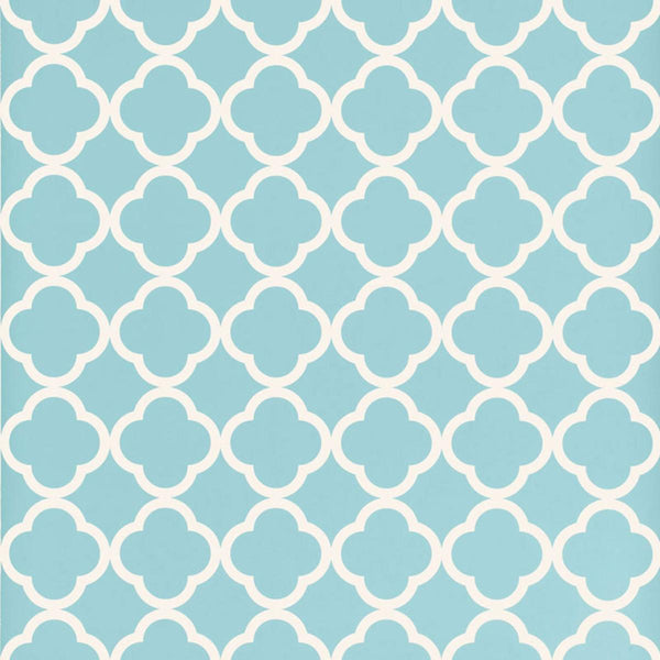 Morocco - Light Blue Wallcovering | Schumacher