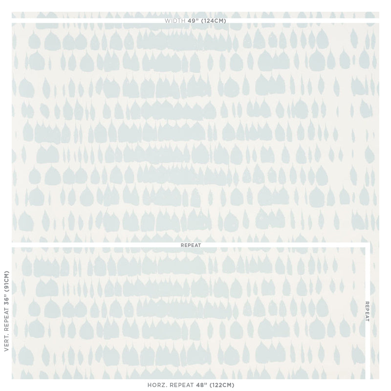 Queen Of Spain Sky Room Setting | Schumacher Wallpaper