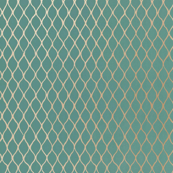 Valencia - Teal Wallcovering | Schumacher