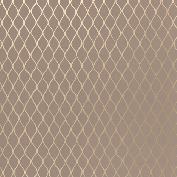 Valencia - Taupe / Pewter Wallcovering | Schumacher