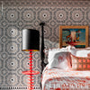 Nasrid Palace Mosaic Mica Room Setting | Schumacher Wallpaper