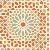Nasrid Palace Mosaic - Persimmon Wallpapers