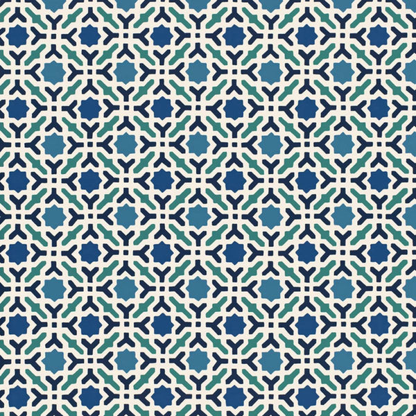 Serallo Mosaic - Aegean Wallcovering | Schumacher