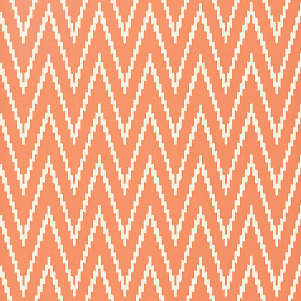 Kasari Ikat - Terra Cotta Wallcovering | Schumacher