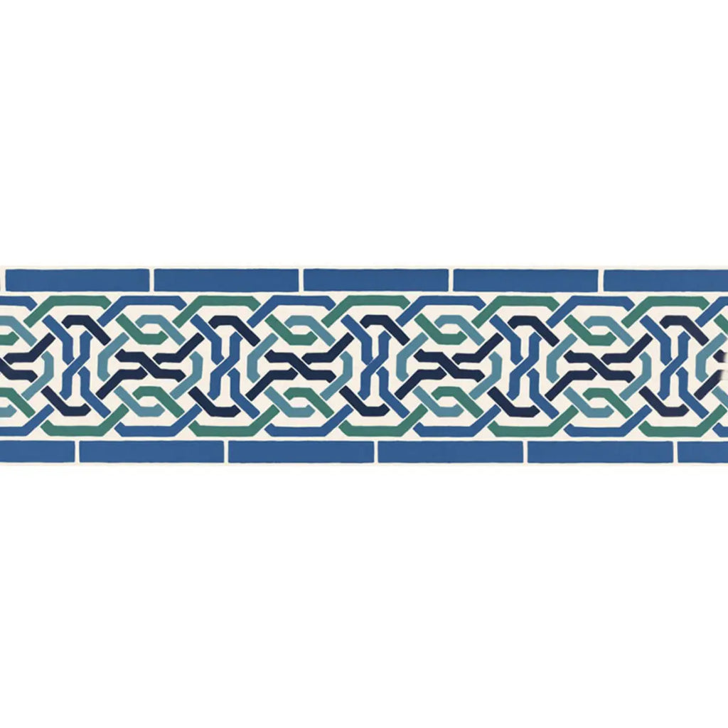 Darro Mosaic Border - Aegean Wallpapers
