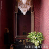 Feather Bloom Sisal Golden Plum Room Setting | Schumacher Wallpaper