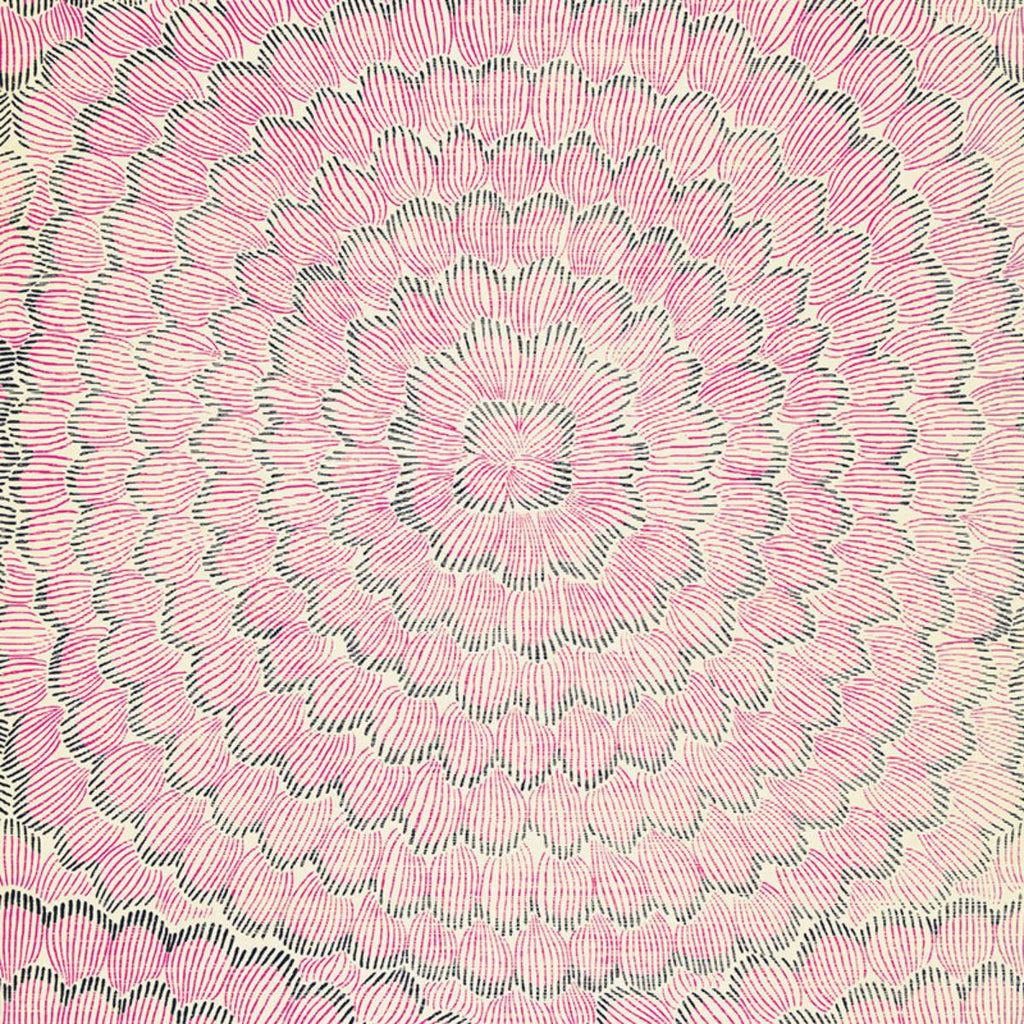 Feather Bloom Sisal Fuchsia & Jet