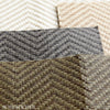 Pearce Herringbone Tan Room Setting | Schumacher Wallpaper