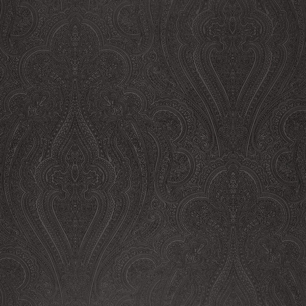 Breckenridge Paisley - Black Wallcovering | Schumacher