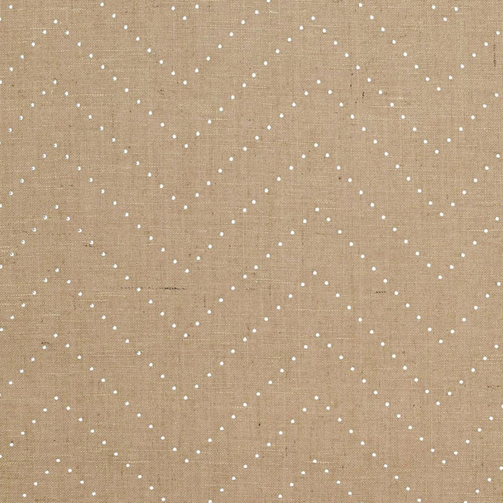 Colton Chevron Natural / Silver | Schumacher Fabric