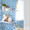 Agadir Screen Lapis Room Setting | Schumacher Wallpaper