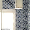 Agadir Screen Mocha Room Setting | Schumacher Wallpaper