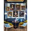 Darya Ikat Sidewall Sky Room Setting | Schumacher Wallpaper
