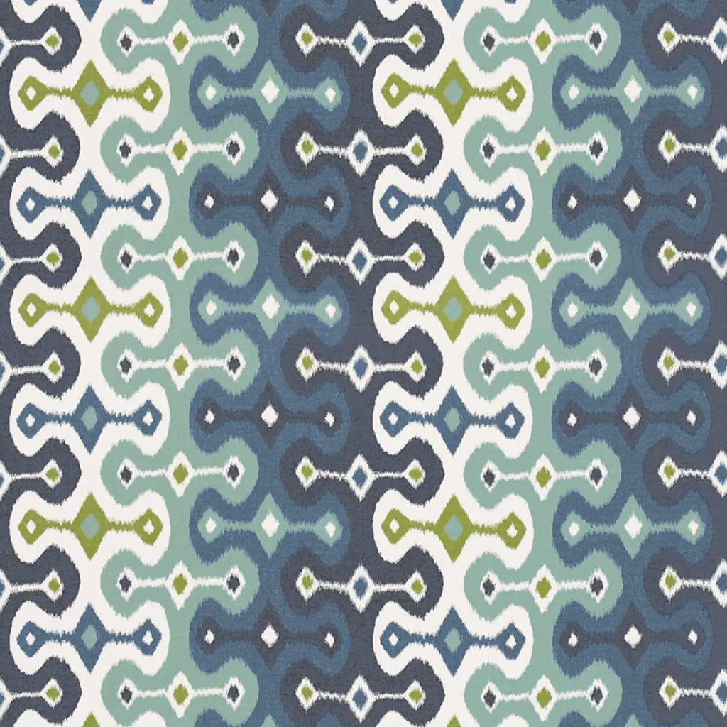 Darya Ikat Sidewall - Sky Wallpapers