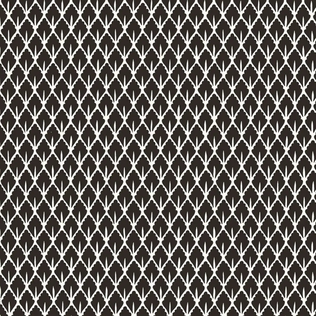 Mughal Leaf - Noir Wallpapers