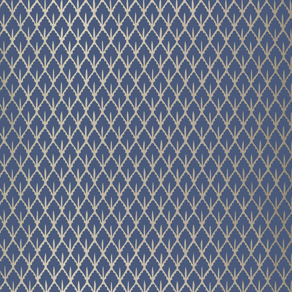 Schumacher Mughal Leaf Noir Wallpaper by Schumacher