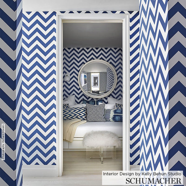 Fez - Lapis Wallcovering | Schumacher