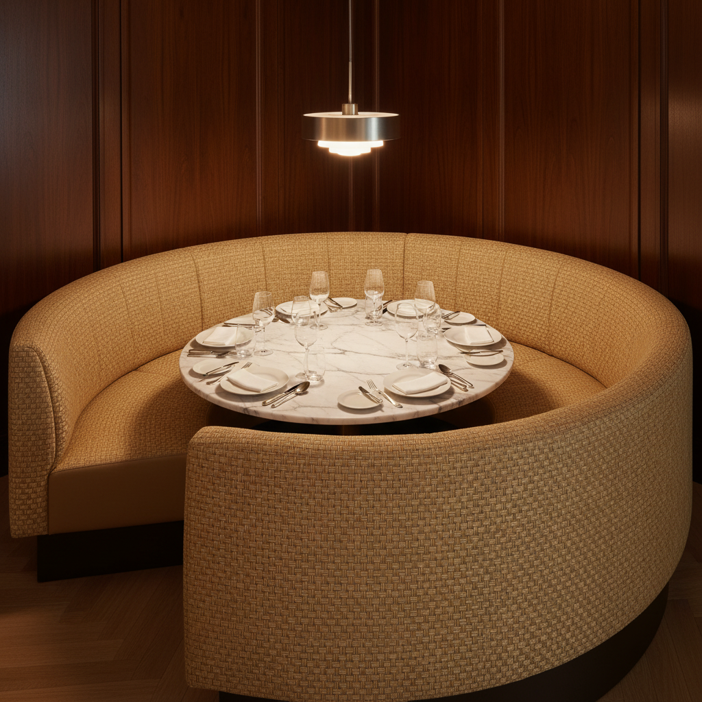 Aztec - Aztec Organic Cellulose Upholstered Banquette | Architectural Fabrics