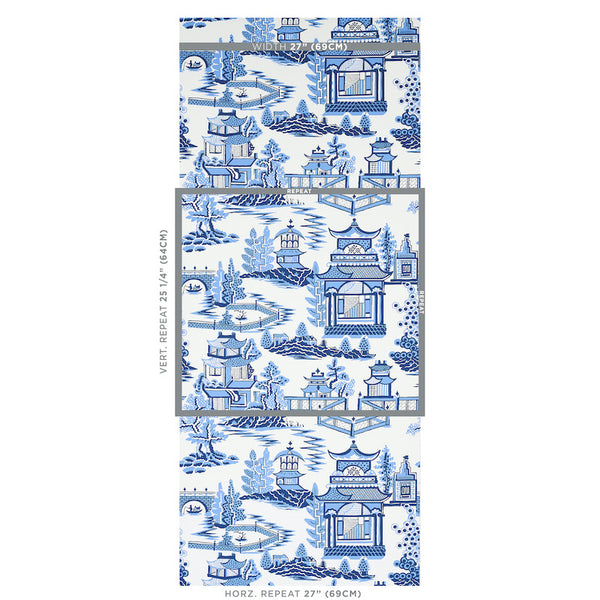 Nanjing - Porcelain Wallcovering | Schumacher