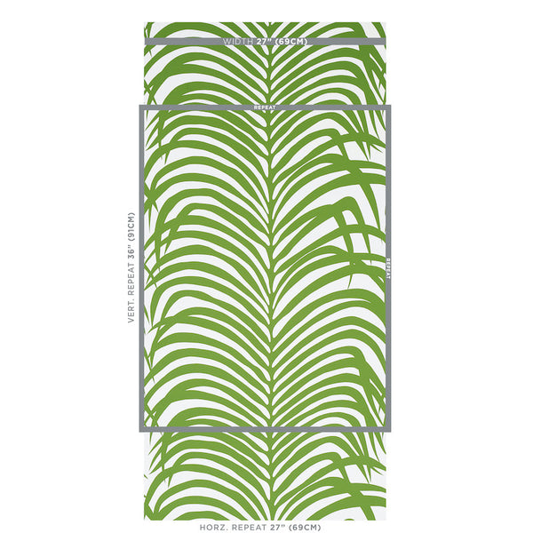 Zebra Palm - Jungle Wallcovering | Schumacher