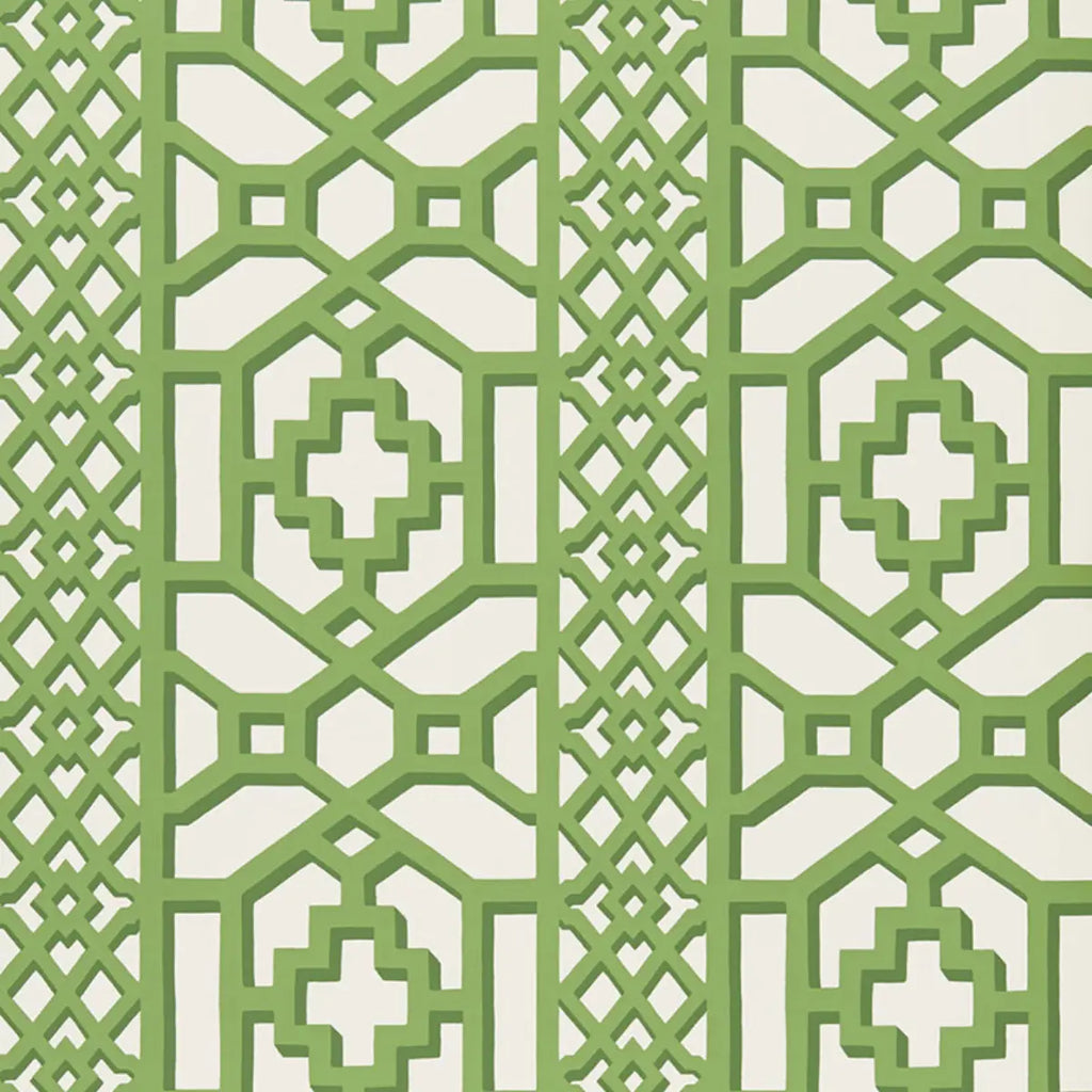 Zanzibar Trellis - Jade Wallpapers