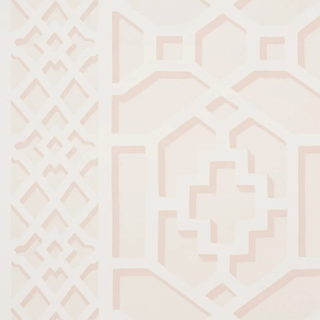 Zanzibar Trellis - Blush Wallpapers