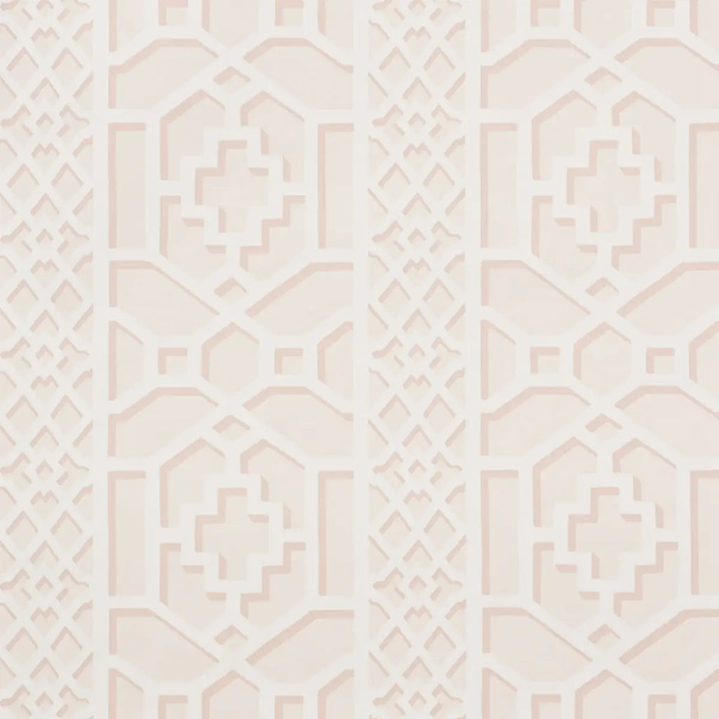Zanzibar Trellis - Blush Wallpapers