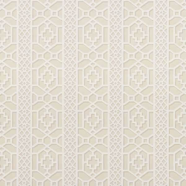 Zanzibar Trellis - Sand Wallcovering | Schumacher