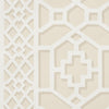 Zanzibar Trellis Sand Room Setting | Schumacher Wallpaper