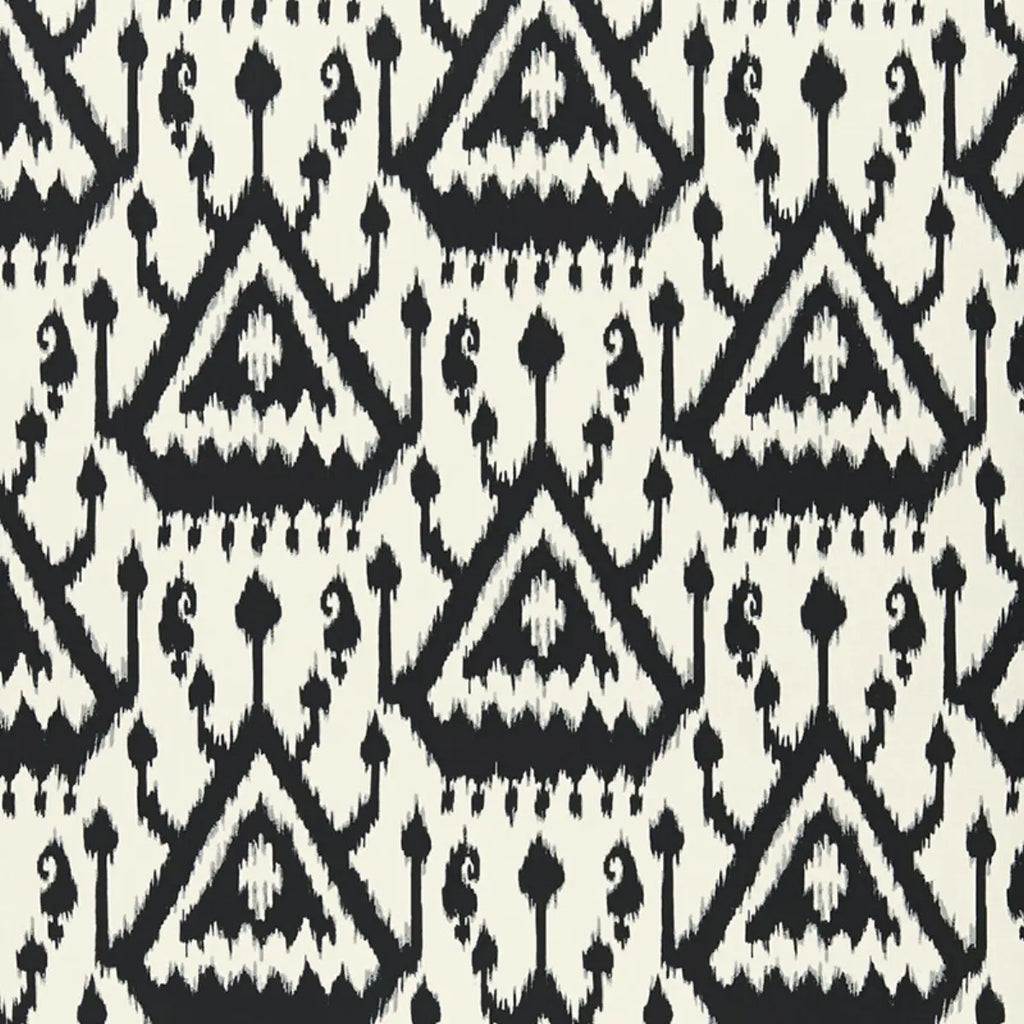 Vientiane Ikat - Ebony Wallpapers