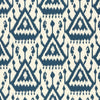Vientiane Ikat - Indigo Wallpapers