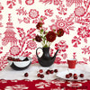 Song Garden Cocoa Room Setting | Schumacher Wallpaper