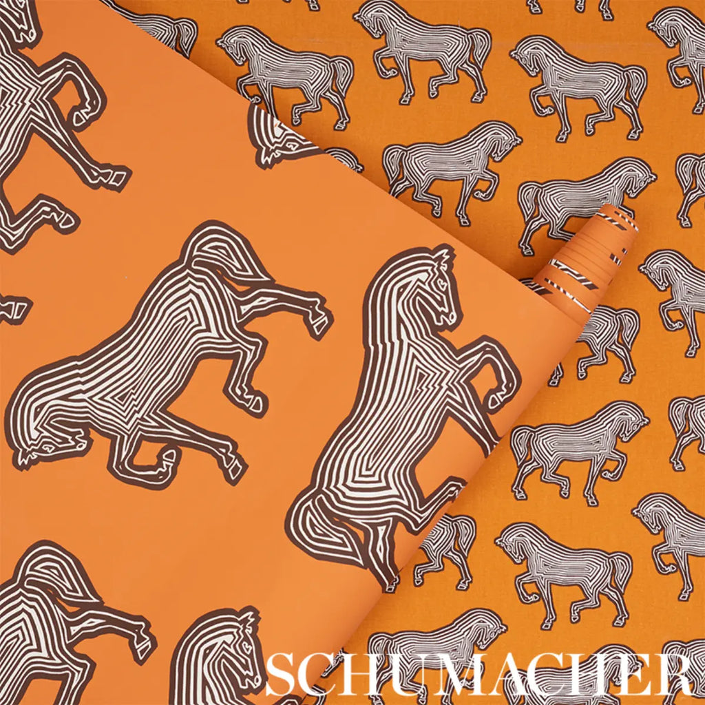 Faubourg - Orange Wallpapers