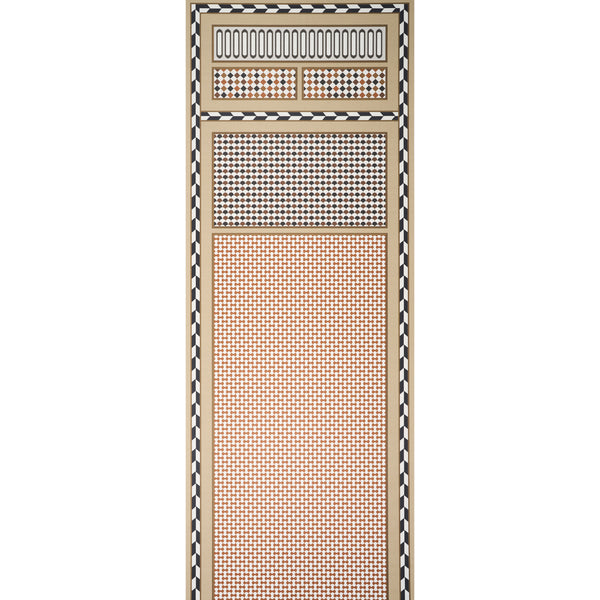 Robinchon Panel a, Brown Wallcoverings | Schumacher