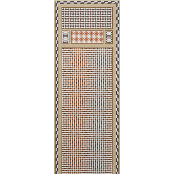 Robinchon Panel b, Brown Wallcoverings | Schumacher