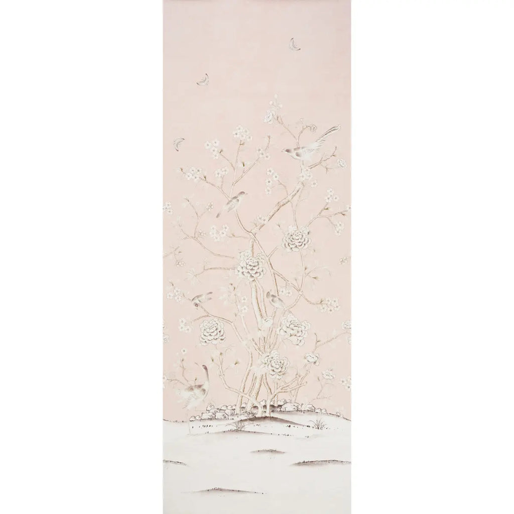 Chinois Palais Panel - Blush Conch Wallpapers